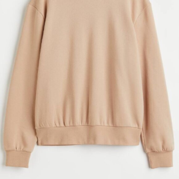 NWT Divided H&M Sand Tan Basic Hoodie Pullover - Picture 2 of 6